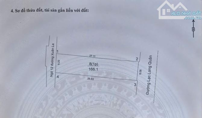 Cần bán nhà mặt phố Lạc Long Quân-Phường Xuân La- Tây Hồ- Hà Nội 166.1m2, MT6.08m,96 tỷ - 2