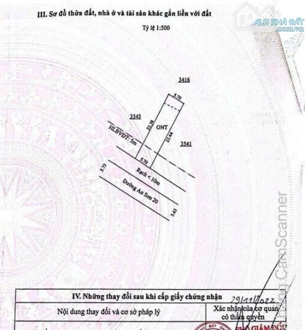 🏡 ĐẤT AN SƠN 20 – 127m² Thổ Cư 82m – HƯỚNG ĐÔNG BẮC – GIÁ 2 TỶ 150 - 2