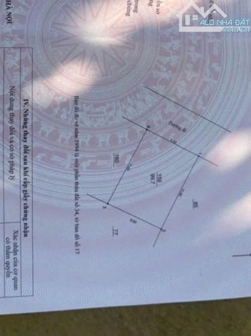 BÁN NHÀ XÃ YÊN MỸ  THANH TRÌ 100M * 3T, MT 8M Ô TÔ TRÁNH, 9.5 TỶ - 2
