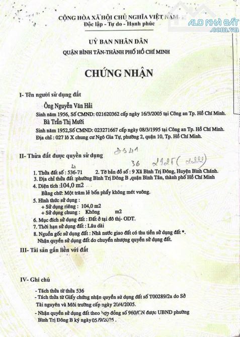 Đất 39 đường số 41 khu tên lửa. p. bình trị đông B. bình tân - 3