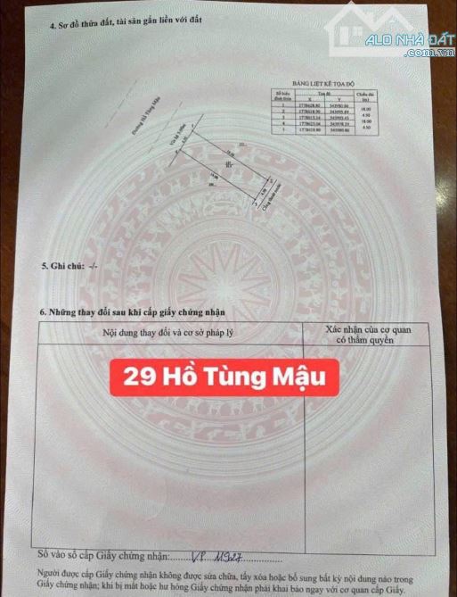 📌📌📌LÀM VIỆC TRỰC TIẾP GIÁ TỐT !!!Chào bán lô đất mặt tiền Hồ Tùng Mậu - 3