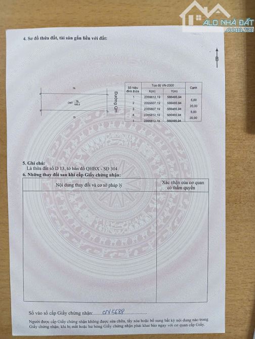 CC cần bán đất đấu giá khu 304 Ngoại Trạch - 4