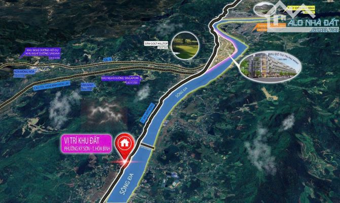 💎 LÔ GÓC 3 MẶT TIỀN CỰC HIẾM – ĐẦU TƯ LÀ LÃI  – VIEW SÔNG ĐÀ – XÃ HỢP THÀNH – TP HÒA BÌNH - 4