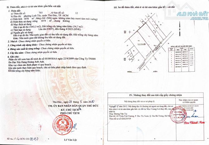 Bán đất thổ cư xây dựng nhà cao tầng đường Phạm Văn Đồng P Linh Tây (2156m²) 60 tr/m² - 4