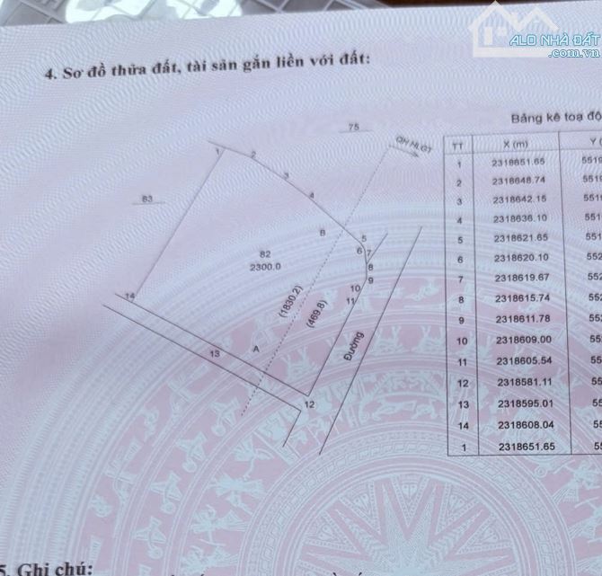 LÔ GÓC 8 TRIÊU/M2 400 THỔ CƯ ( 2300M2 ) ĐẸP GIÁ TỐT GẦN HỒ - 4