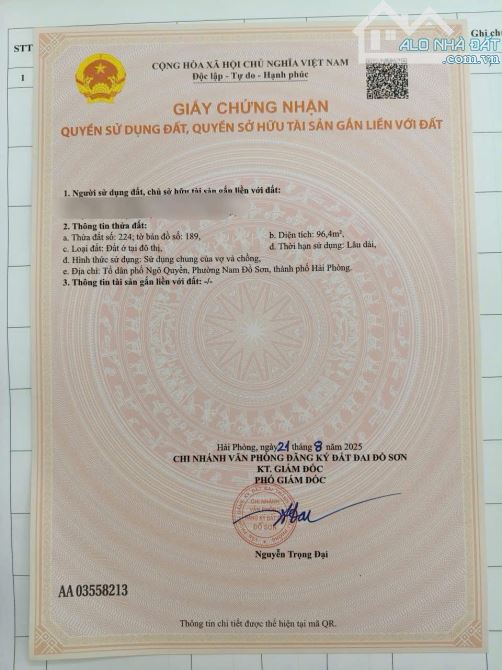 Bán lô đất mặt đường Thượng Đức Minh Đức Đồ Sơn - 6
