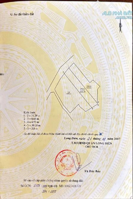 Bán 486m2 đất nguyễn văn cừ , ngõ thông ô tô tránh , trên đất có nhà 4 tầng cũ - 6