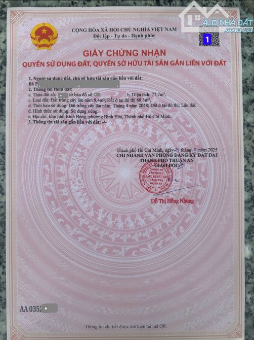 Bán 5 lô đất gần chợ 434 chỉ 300m, p.Bình Hòa, Tp.Thuận An chỉ 3,2 tỷ / lô TL M7466 - 6