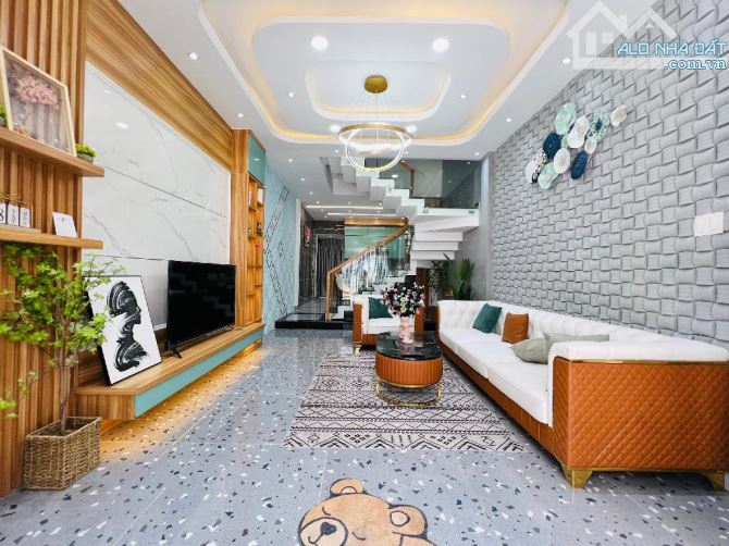 Nhà gò Vấp 2 mặt hẻm xe hơi 5 phòng ngủ khu đồng bộ vip đường Phan Huy Ích Phường 14 - 9