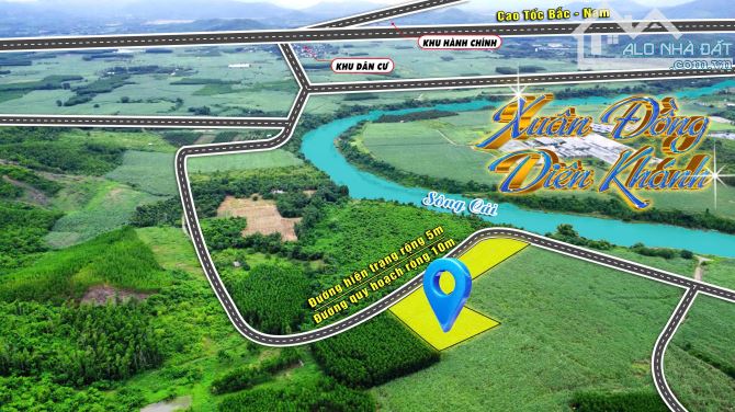 BÁN ĐẤT VƯỜN VIEW SÔNG CÁI – XUÂN ĐỘNG, DIÊN KHÁNH 🔥
