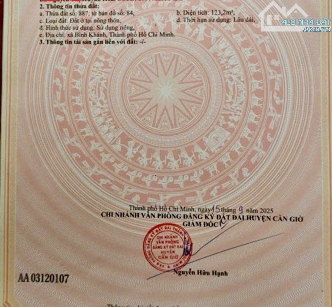 Bán gấp lô đất đường Rừng Sác, Bình Khánh, Xã Bình Khánh, Cần Giờ - 3
