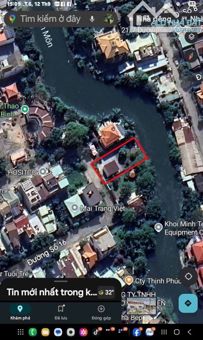 Bán đất MT đường 16 p Hiệp Bình Chánh Tp Thủ Đức