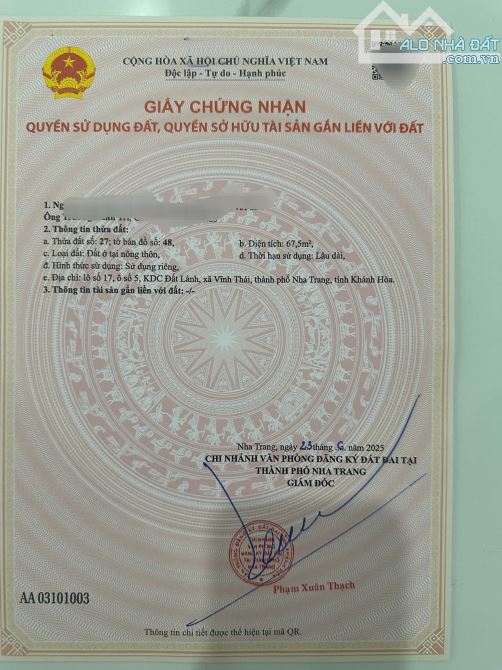 Cần bán lô góc TĐC Đất Lành đường 16m