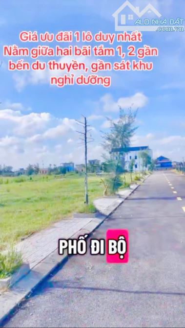 GIÁ ƯU ĐÃI - 1 LÔ ĐẤT NỀN ĐẸP GIỮA 2 BÃI TẮM 82,5m2 GIÁ CHỈ NHỈNH 2Xtr