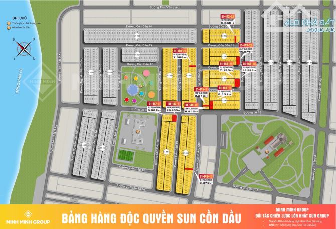 Sở hữu đất nền Cồn Dầu Hoà Xuân, vị trí siêu đẹp, CĐT SUN GROUP