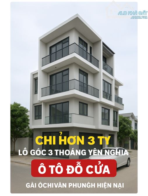 NHÀ 4 TẦNG LÔ GÓC 3 THOÁNG Ô TÔ ĐỖ CỬA