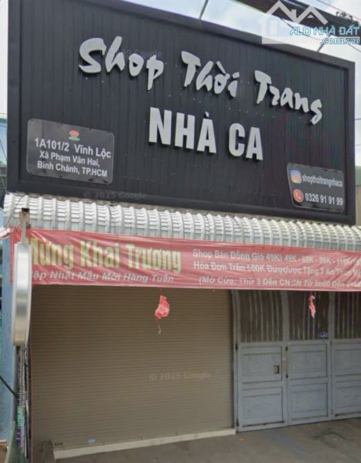 BÁN NHÀ MTKD ĐƯỜNG VĨNH LỘC 7X26M GIÁ RẺ 10,5 TỈ