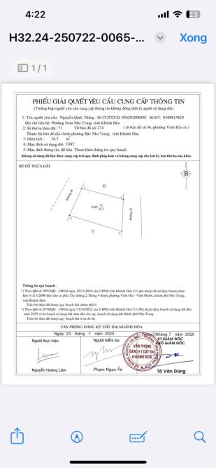 BÁN ĐẤT 2 MT TẶNG NHÀ CẤP 4 ĐƯỜNG DƯƠNG VÂN NGA, NHA TRANG, GIÁ 1 TỶ 690 TRIỆU