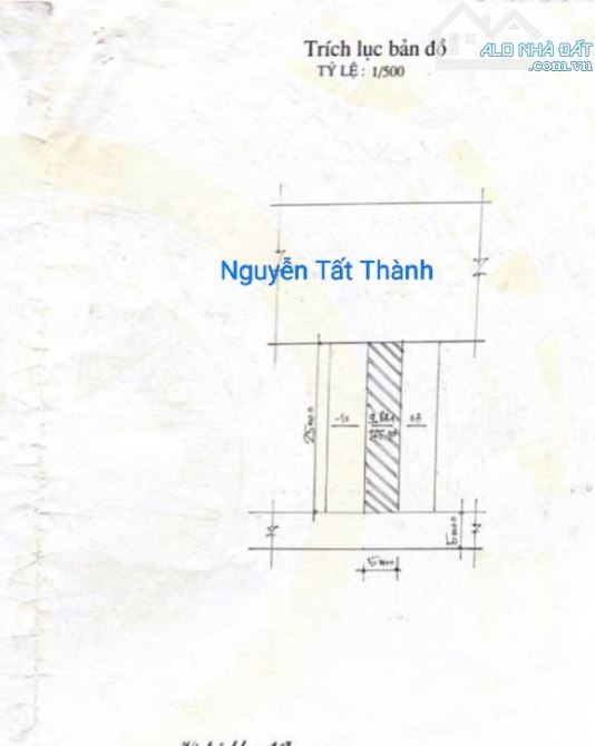 Cặp đất đoạn số 6xx Nguyễn Tất Thành. S= 250m2 ( 10x25). Giá: 32 tỷ