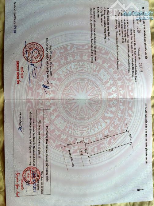 Bán lô đất khu TĐC Quân Khu 3 , Hải An . DT 89M , MT 4,4m  hướng Đông Nam