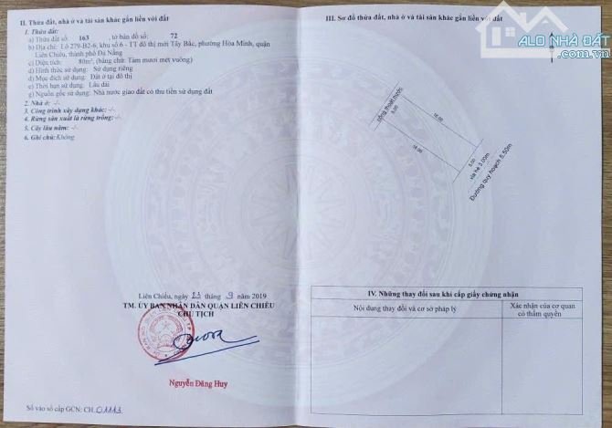 Bán đất Hòa Phú 3 – Xây nhà số 72 Lô đất sạch đẹp, không cống, không trụ, xung quanh toàn
