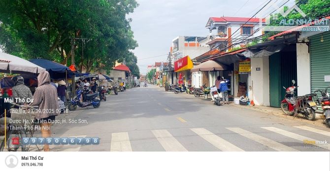 Gần 90m2 Tiên Dược -Sóc Sơn- MT 7.5m-chỉ hơn 2 tỷ-3 bước ra trục chính-oto đỗ cửa