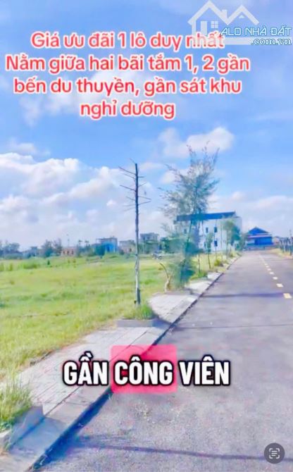 GIÁ ƯU ĐÃI - 1 LÔ ĐẤT NỀN ĐẸP GIỮA 2 BÃI TẮM 82,5m2 GIÁ CHỈ NHỈNH 2Xtr - 1