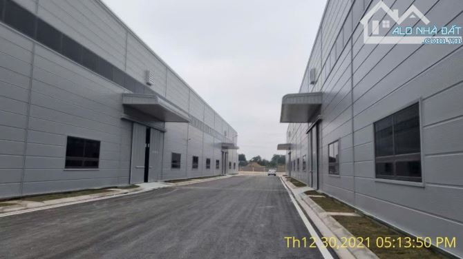 Cho thuê 3000m2, 6200m2 nhà xưởng trống trong KCN Sông Công 2 Thái Nguyên, PCCC đầy đủ.FDI - 1