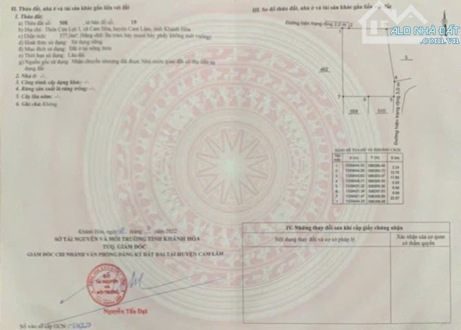 Bán Đất 2 Mặt Tiền Tại KDT MỚI Cam Lâm - Hơn 700m2 Thổ Cư 100% - 1