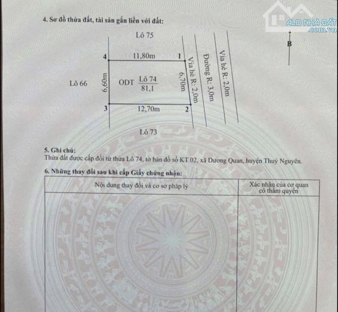 Bán đất Bấc Vang Dương Quan- Thuỷ Nguyên phân lô 81m gần Đỗ Mười giá 3,1x tỷ - 1