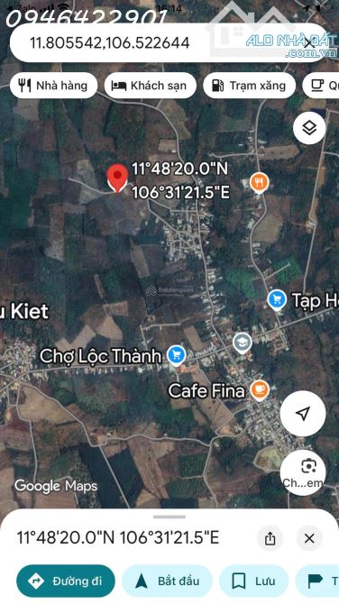 Bán đất Tại Lộc Thành, Lộc Ninh, Bình Phước, Giá Siêu Hời 550 Triệu, 1016.7m2 - 1
