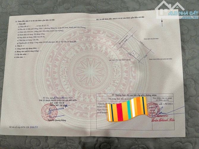 Bán lô đất to mặt tiền rộng làm nhà vườn hay chia lô đều đẹp tại Bàng La, Đồ Sơn - 2