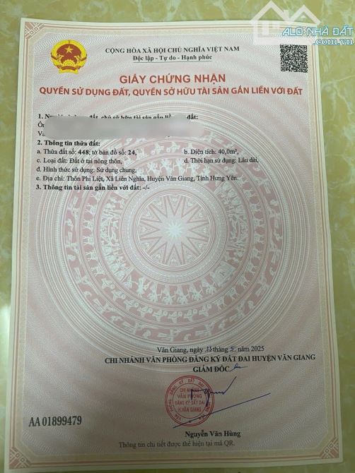 Tài chính hơn 1 tỷ đã sở hữu cho mình 40m xinh xắn full thổ cư tại phi liệt - Liên nghĩa - 2