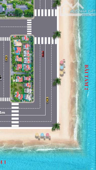 BÁN LÔ 2 MẶT TIỀN - 2 MẶT ĐƯỜNG LỚN - TRỤC ĐƯỜNG HƯỚNG BIỂN - GIÁ F0 - 2