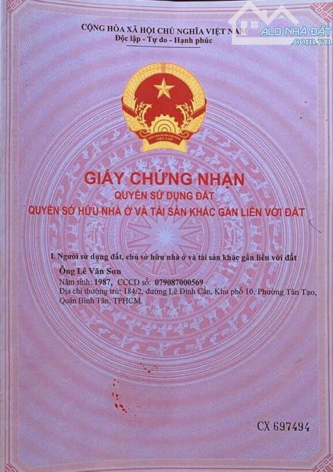 Bán Lô Đất Vườn 552m2 mặt tiền Kênh Lí tại Xã Nhuận Đức, Huyện Củ Chi, TP.HCM. - 3