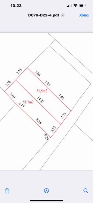 Bán lô 51.5 m tại Hương Mạc , Từ Sơn, giá 1.860 ti - 3