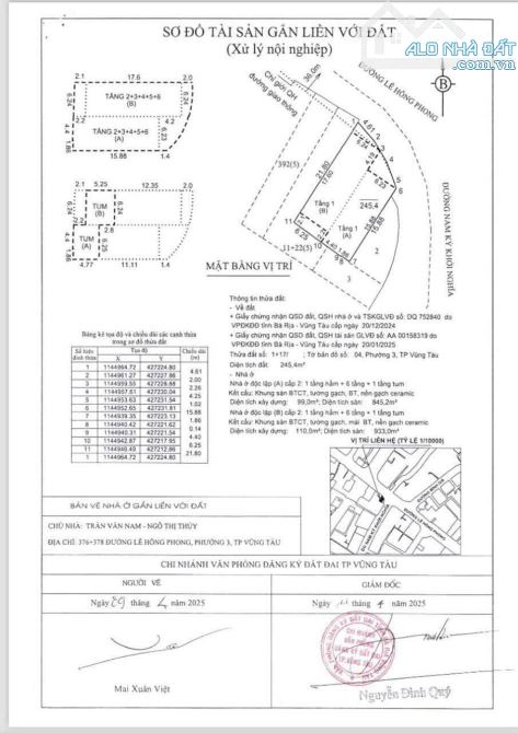 🏠CCDV-MS.25 - Bán tòa nhà mặt tiền đường Lê Hồng Phong p Vũng Tàu tp HCM.  Giá 80 tỷ - 3