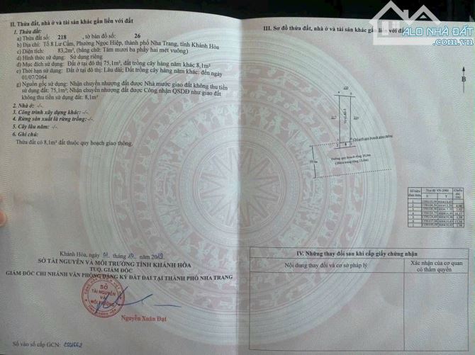 Bán lô đất dân TDC Ngọc hiệp cạnh nhà 3 tầng đối diện viện nguyên cứu  Dtich 80 m2 - 3