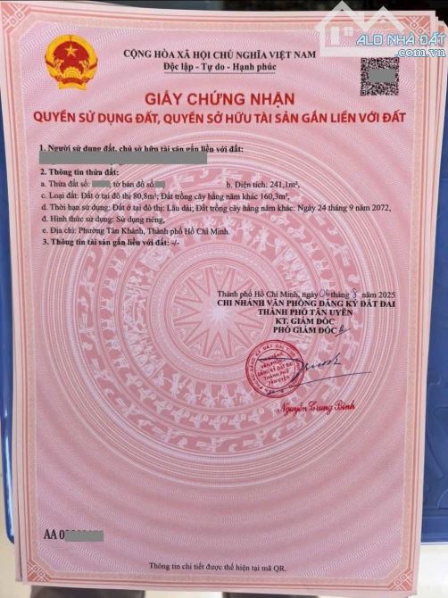 2,85Tỷ TL🔥Bán đất 241,1m2 cách đường Trần Văn Ơn 200m, p.Tân Phước Khánh, Tp.Tân Uyên - 4