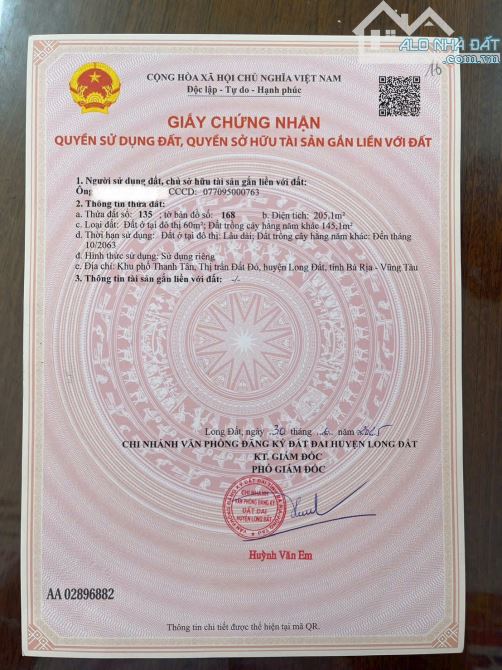 🏡 BÁN ĐẤT MẶT TIỀN ĐƯỜNG TẠ VĂN SÁU (QUY HOẠCH SỐ 2) – TRUNG TÂM THỊ TRẤN ĐẤT ĐỎ, BRVT - 4