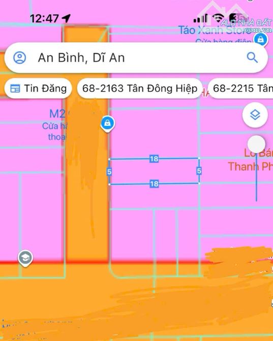 Bán nhà 3tầng  Nguyễn tri phương. P dĩ an dt 90m - 8
