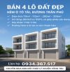 BÁN 4 LÔ ĐẤT ĐẸP HẺM Ô TÔ TẢI, ĐƯỜNG TRẦN PHÚ, VŨNG TÀU