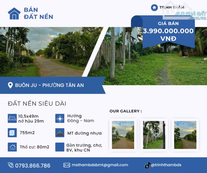 BÁN ĐẤT BUÔN JU PHƯỜNG TÂN AN BUÔN MA THUỘT