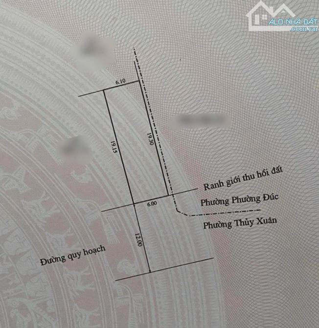 Bán mặt tiền đường Sơn Xuyên - KQH Bàu Vá - Thuỷ xuân - TP Huế