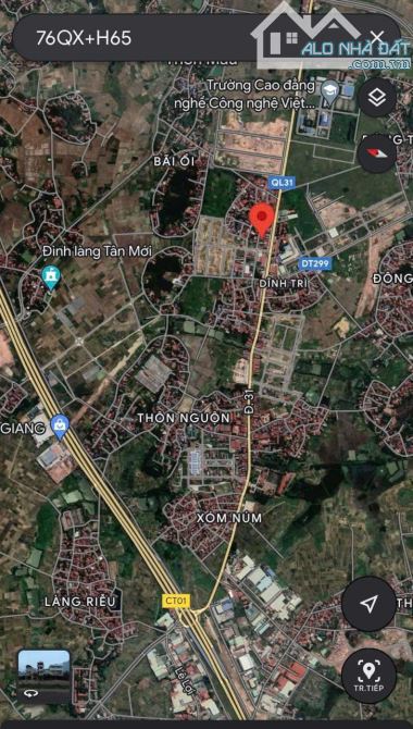 Bán lô giãn dân Nguộn 1 -Dĩnh Trì - Phường Bắc Giang