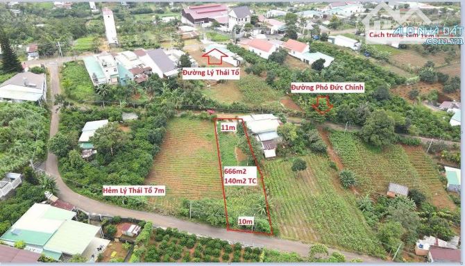 BÁN ĐẤT BIỆT THỰ 2 MẶT TIỀN ĐƯỜNG PHƯỜNG 2 MỚI BẢO LỘC