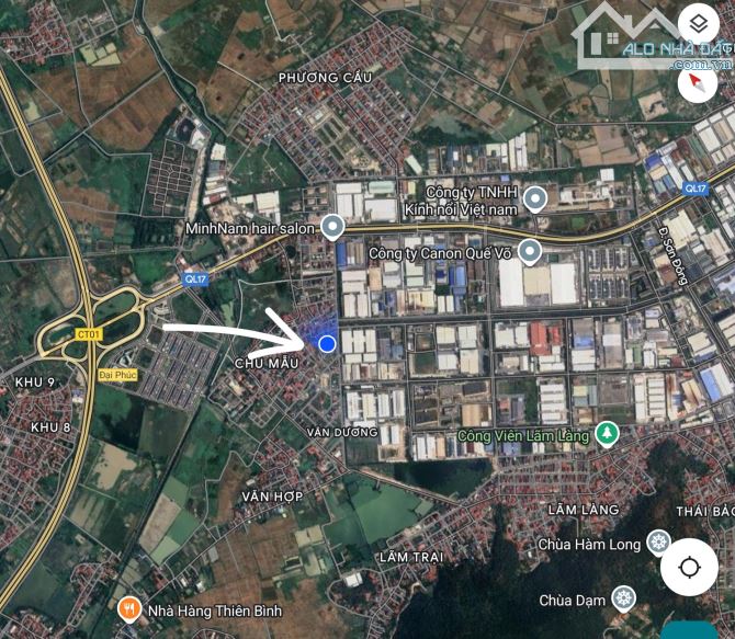 Bán Lô Giãn Dân Chu Mẫu 2, Dt 90m2, giá: 4,6 tỷ giáp khu công nghiệp Quế Võ 1 Bắc Ninh