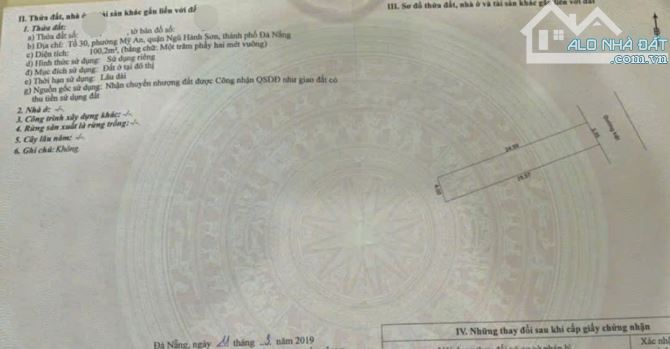 Bán Đất Kiệt 6m Phan Tứ, Ngũ Hành Sơn