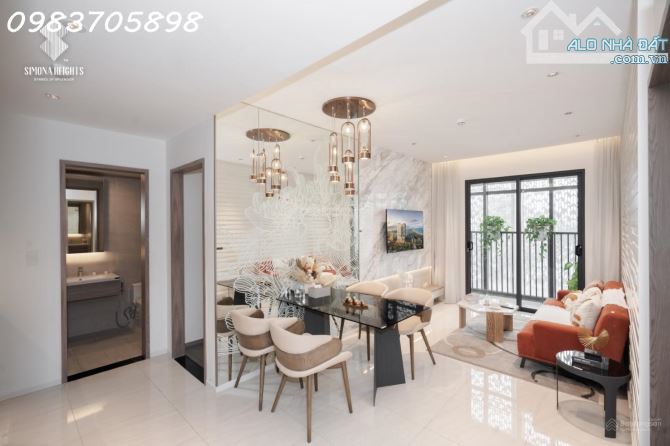 Chỉ từ 800tr sở hữu căn góc 2PN Simona Heights - ôm trọn 2 view biển & thành phố - 1