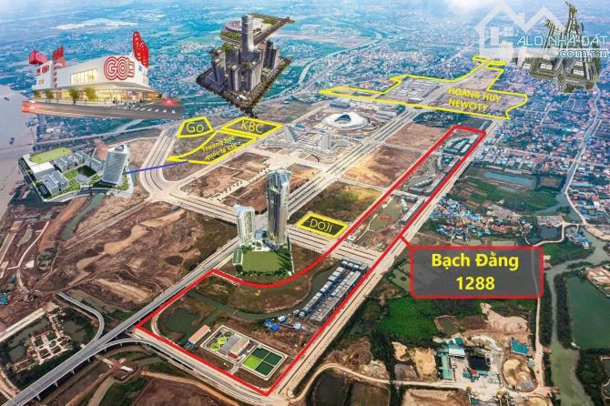 Rẻ nhất Hoàng Huy New City 90m2 ngang 6m ngay trường học, bể bơi giá chỉ 10 tỷ - 1